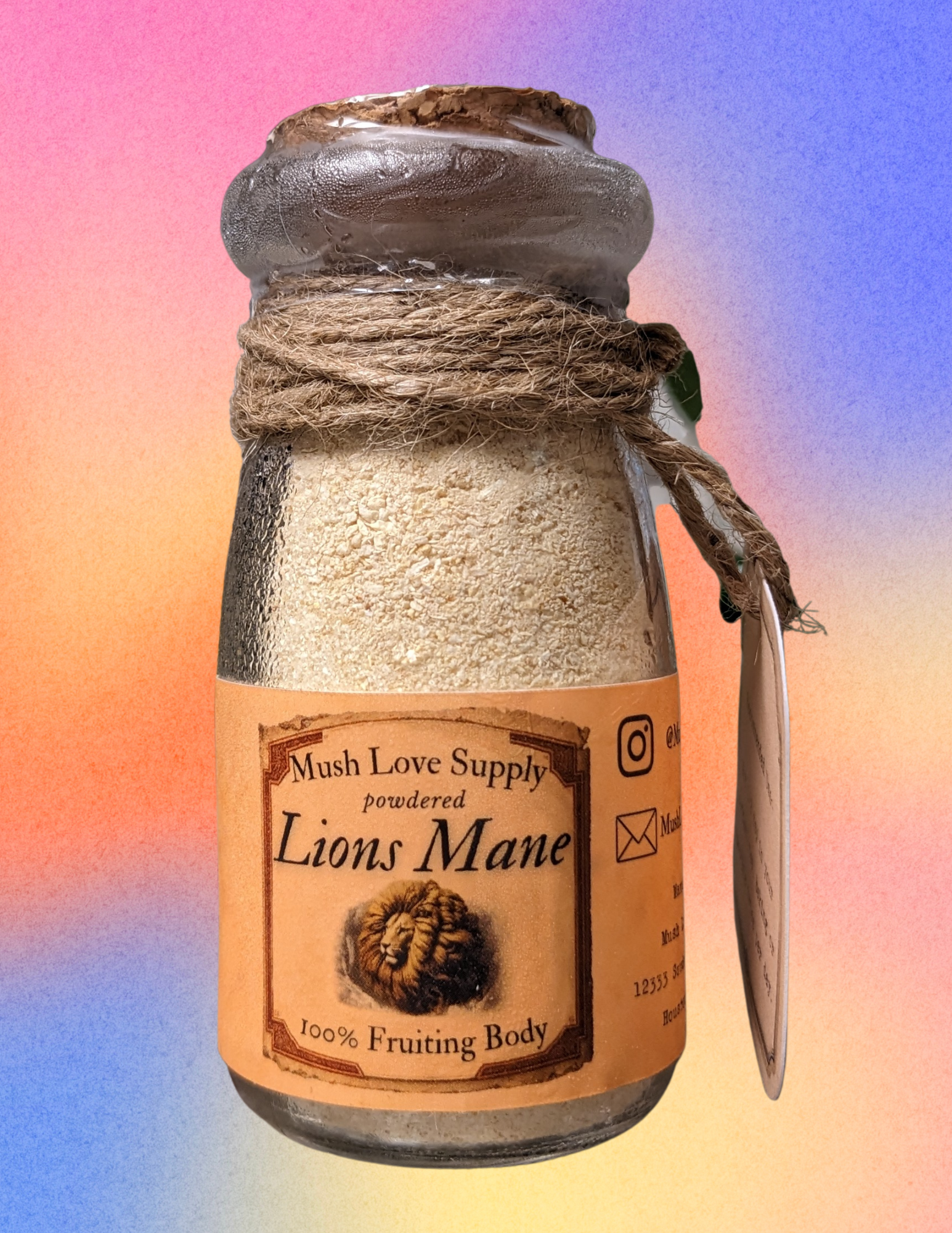 Powdered Lions Mane - 100% Fruiting Body (Chemical Free)